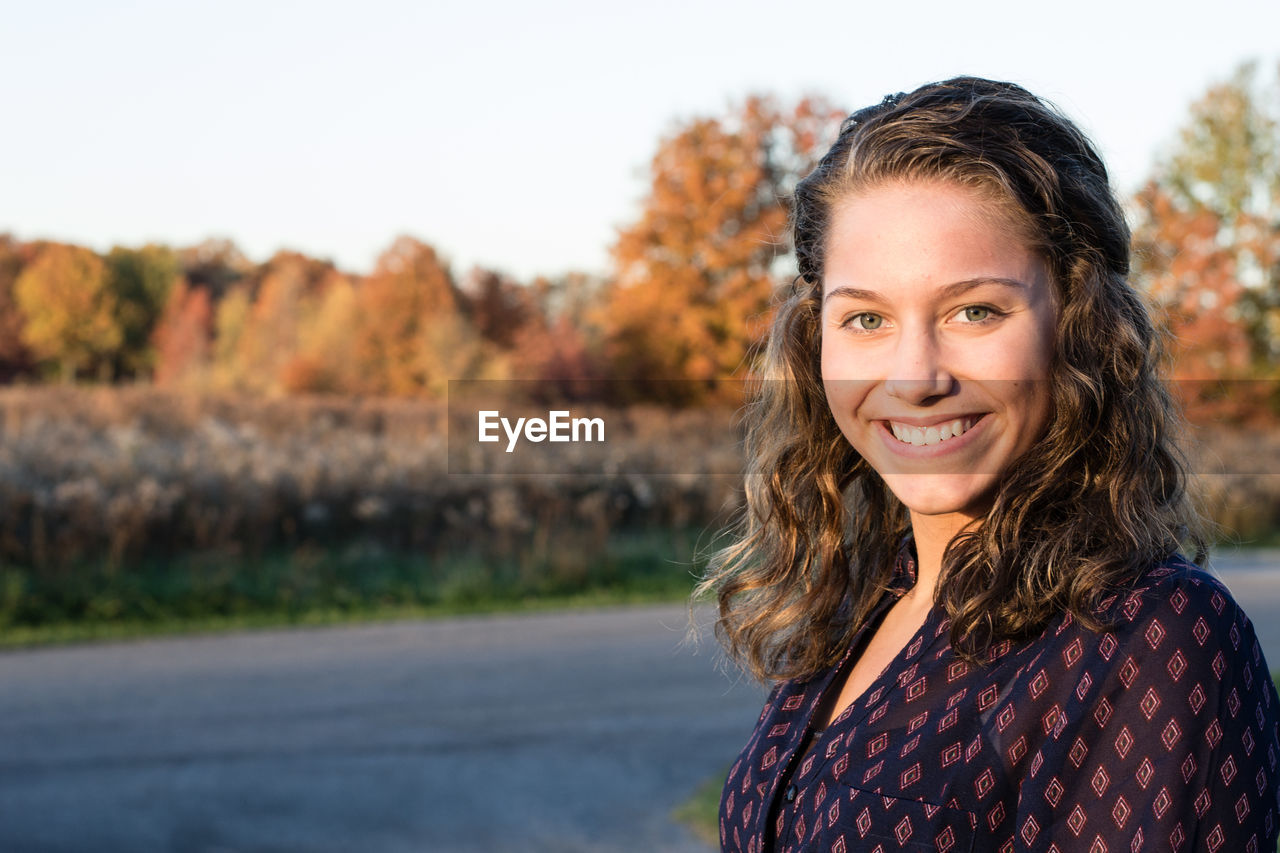 Portrait of smiling woman