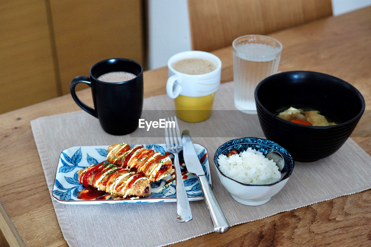 BREAKFAST ON TABLE