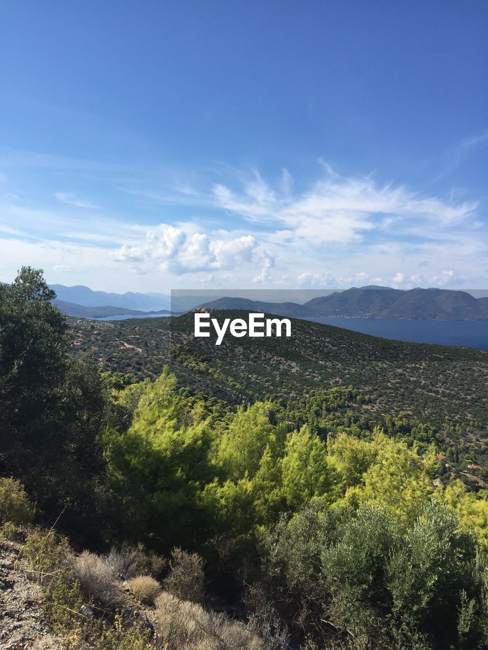 Scenic view of mountain against sky