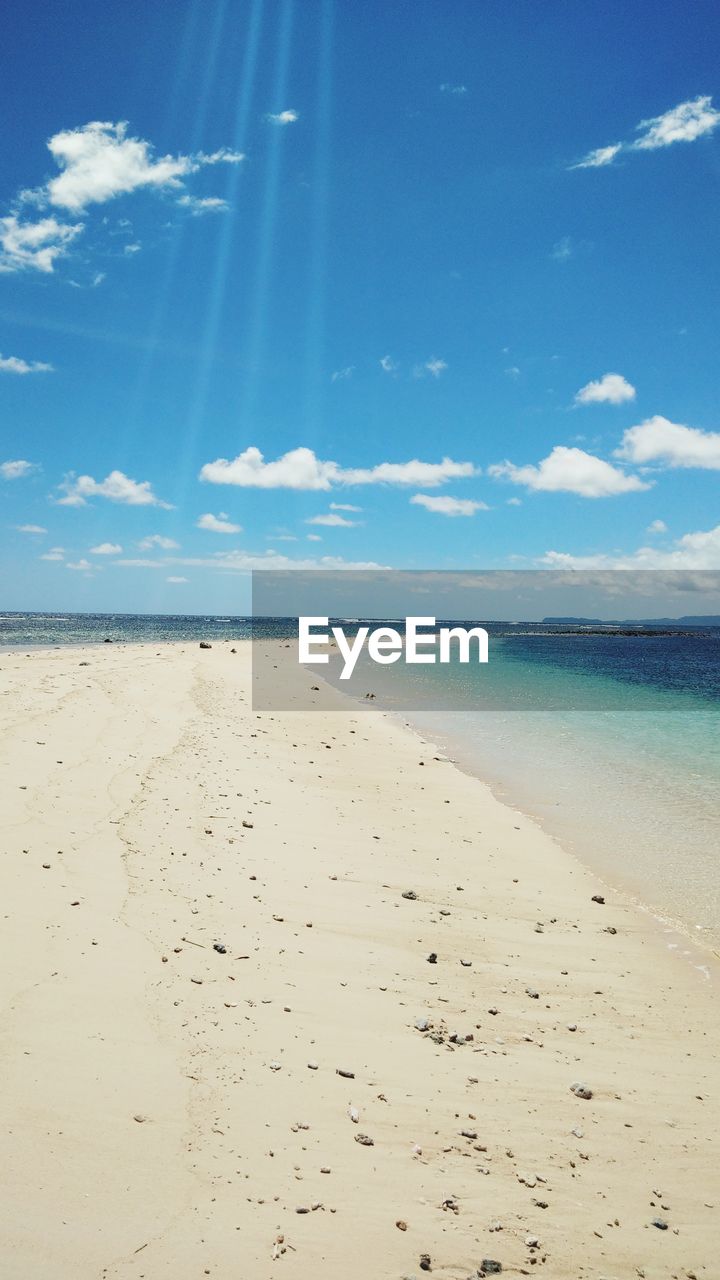 SCENIC VIEW OF SEA AGAINST BLUE SKY
