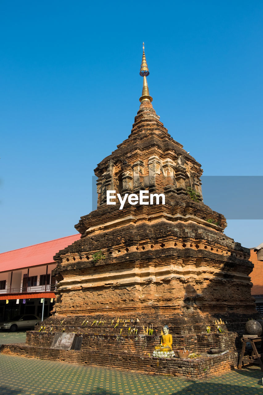 TEMPLE AGAINST SKY