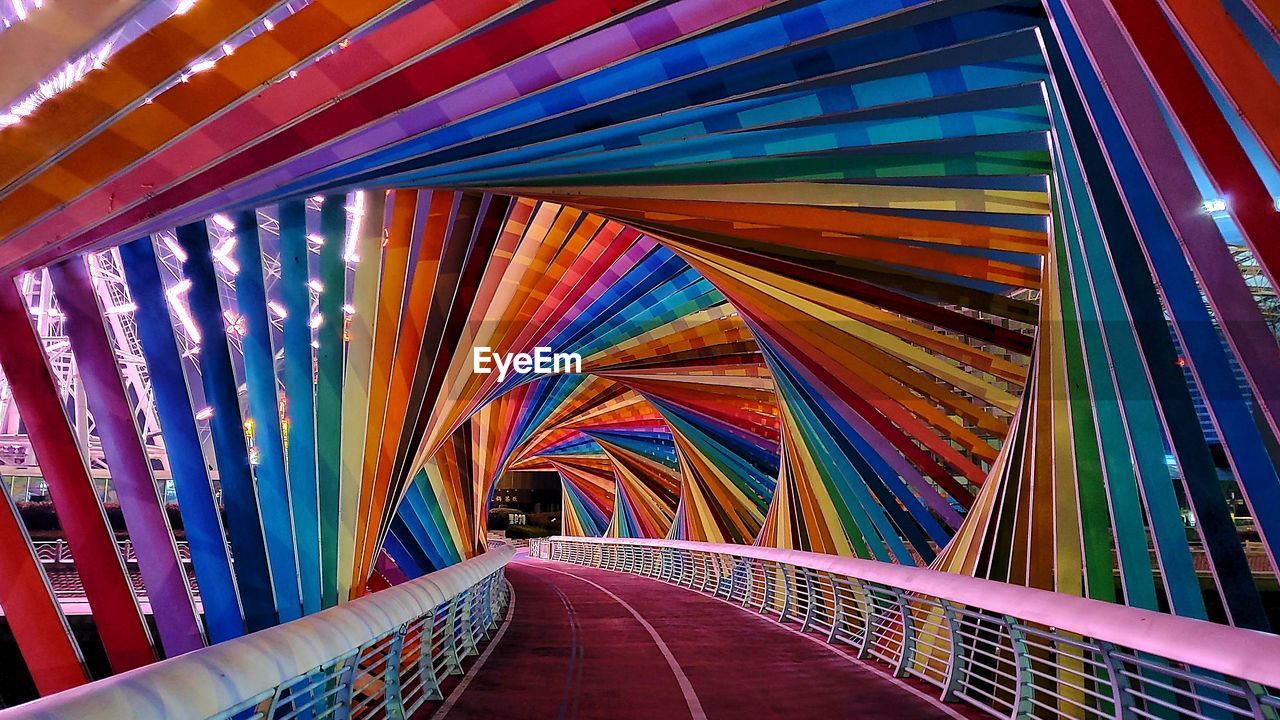 MULTI COLORED ILLUMINATED BRIDGE