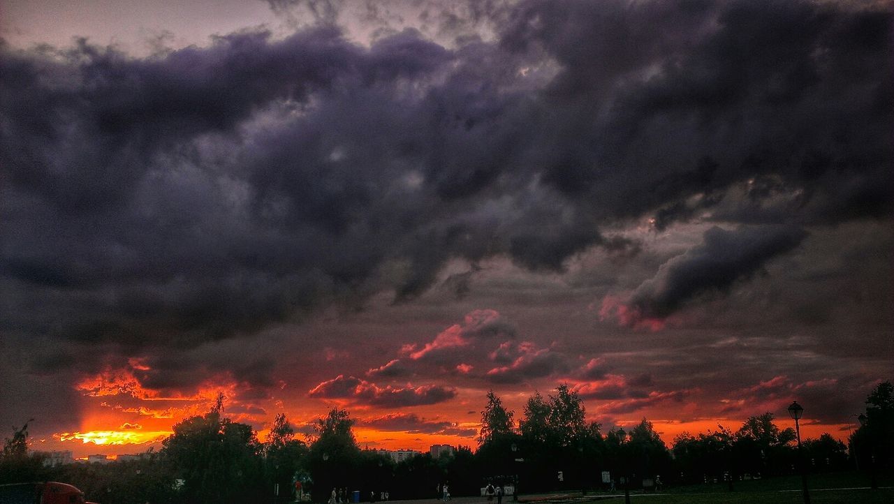 STORM CLOUDS OVER LANDSCAPE