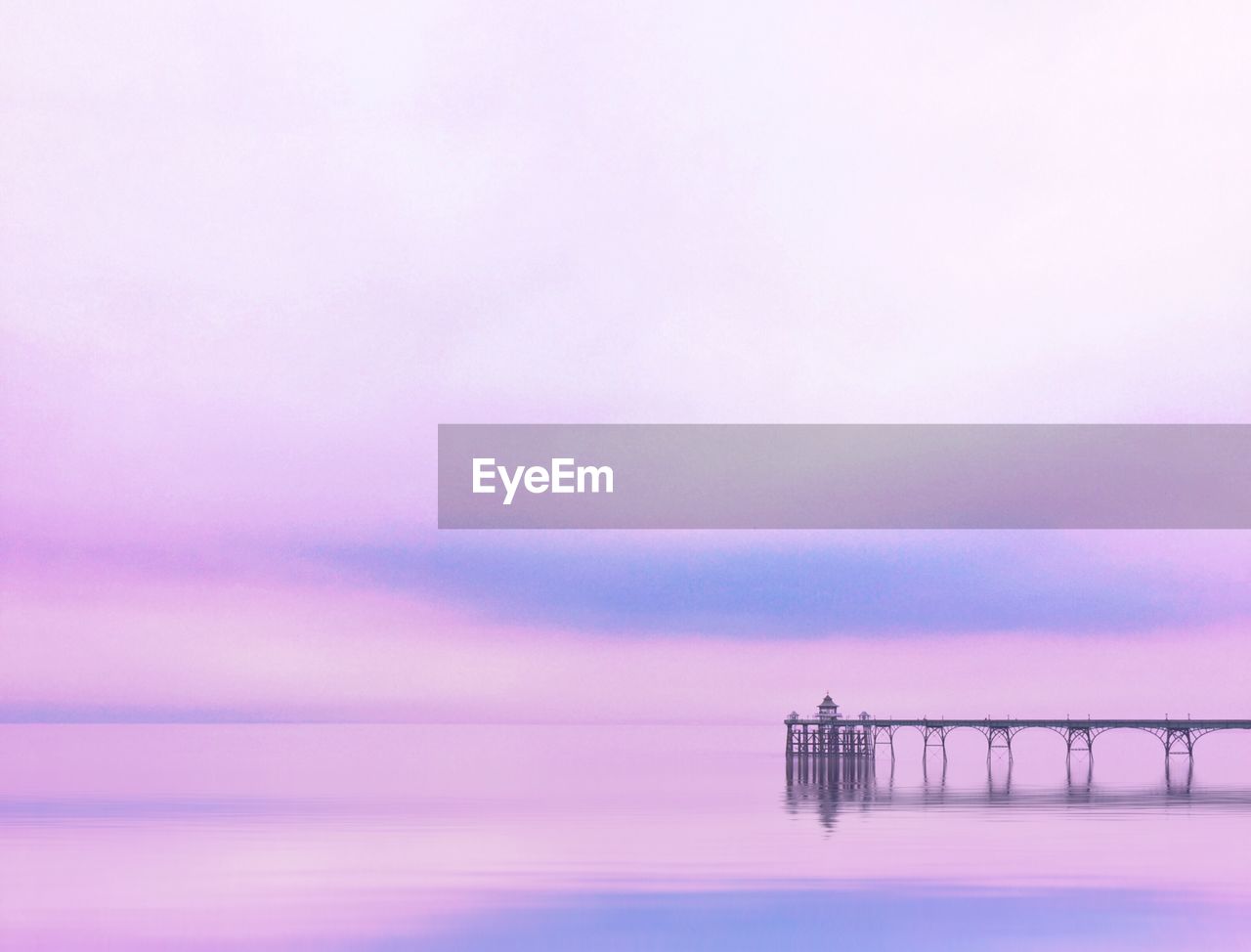 Victorian pier with copy space