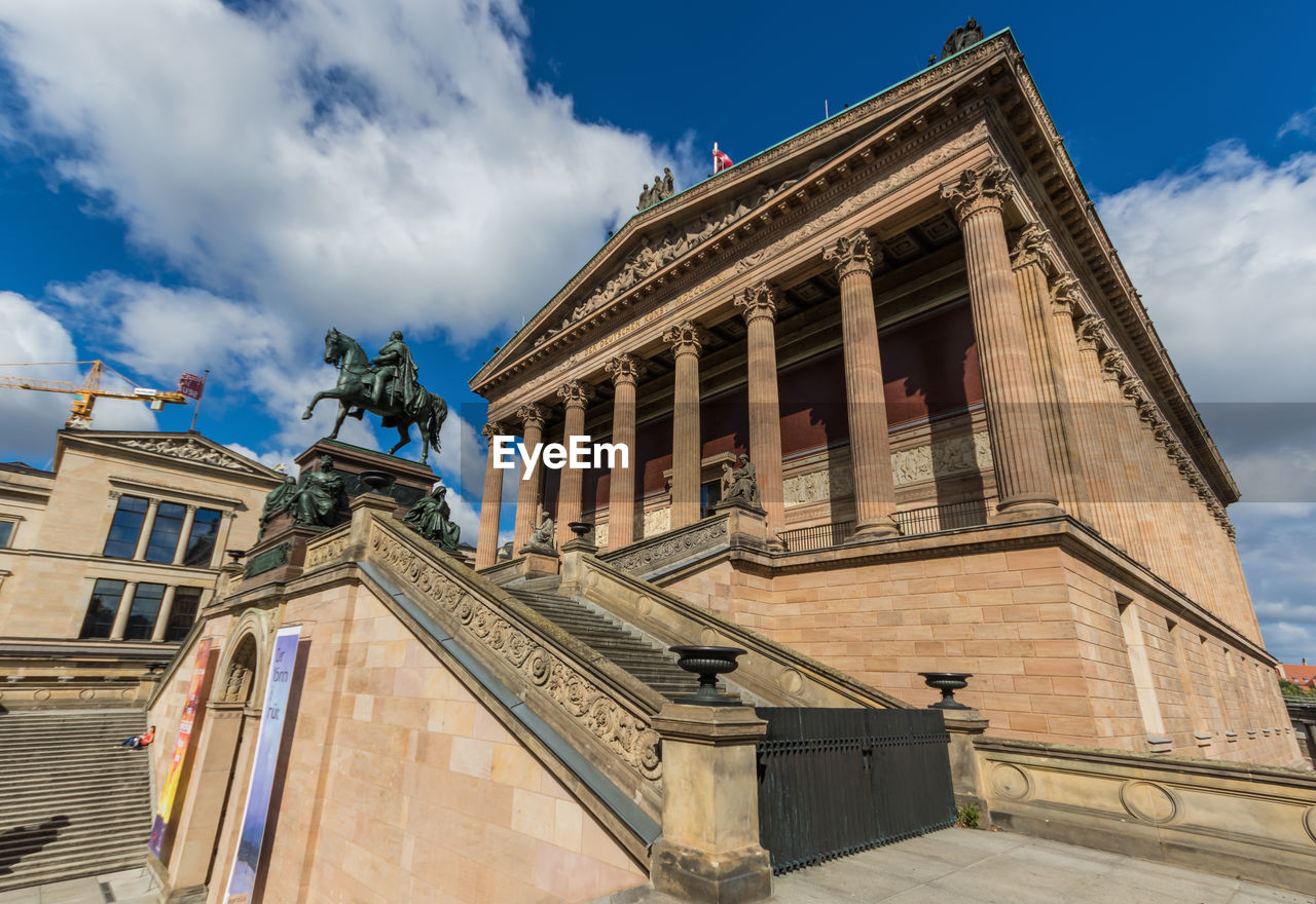 LOW ANGLE VIEW OF HISTORIC BUILDING