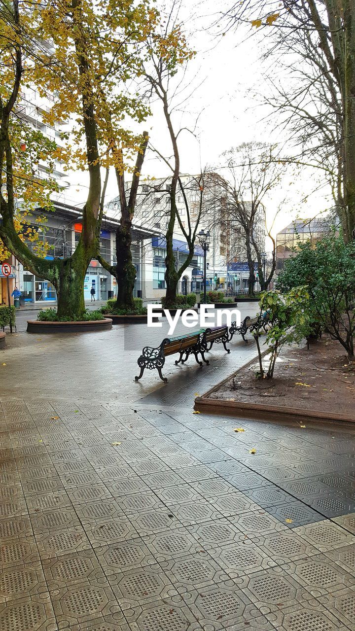 BICYCLES ON SIDEWALK IN CITY