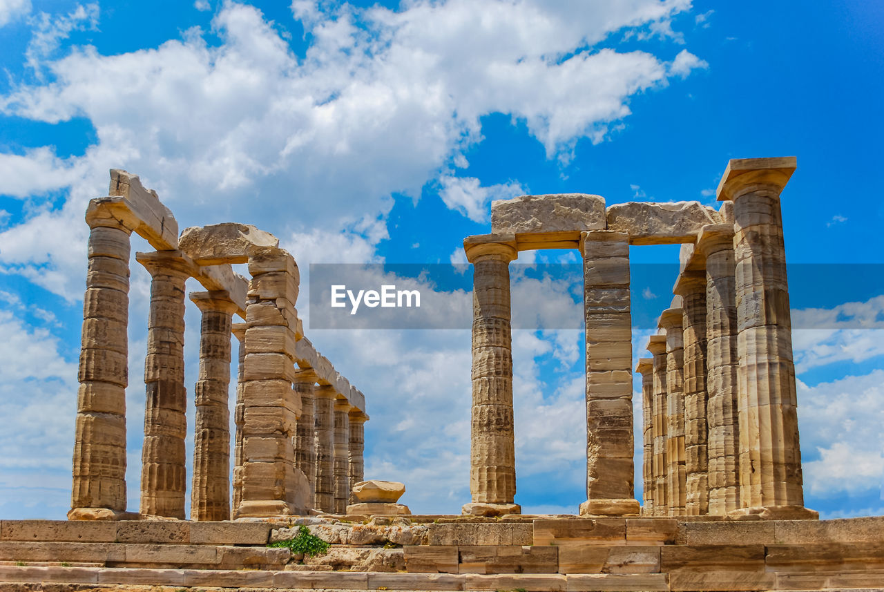 Temple of poseidon at sounio, attica, greece