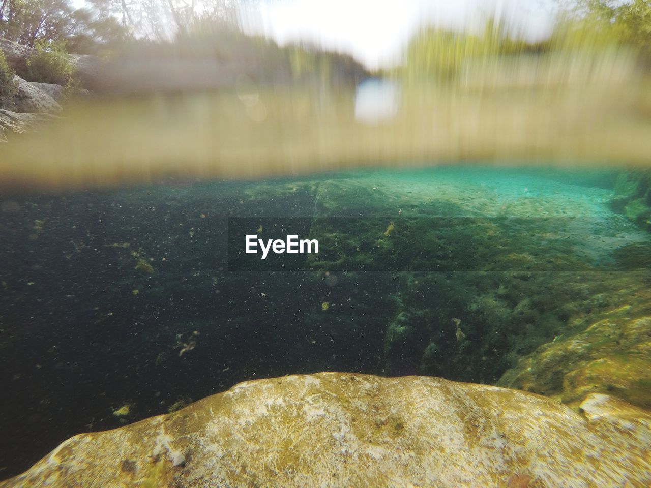 VIEW OF A SEA FROM A ROCK