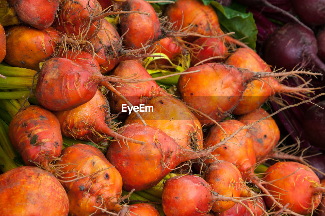 Full frame shot of vegetables in market