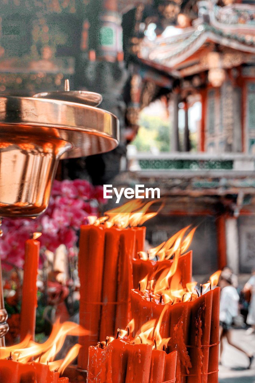 CLOSE-UP OF FOOD IN TEMPLE