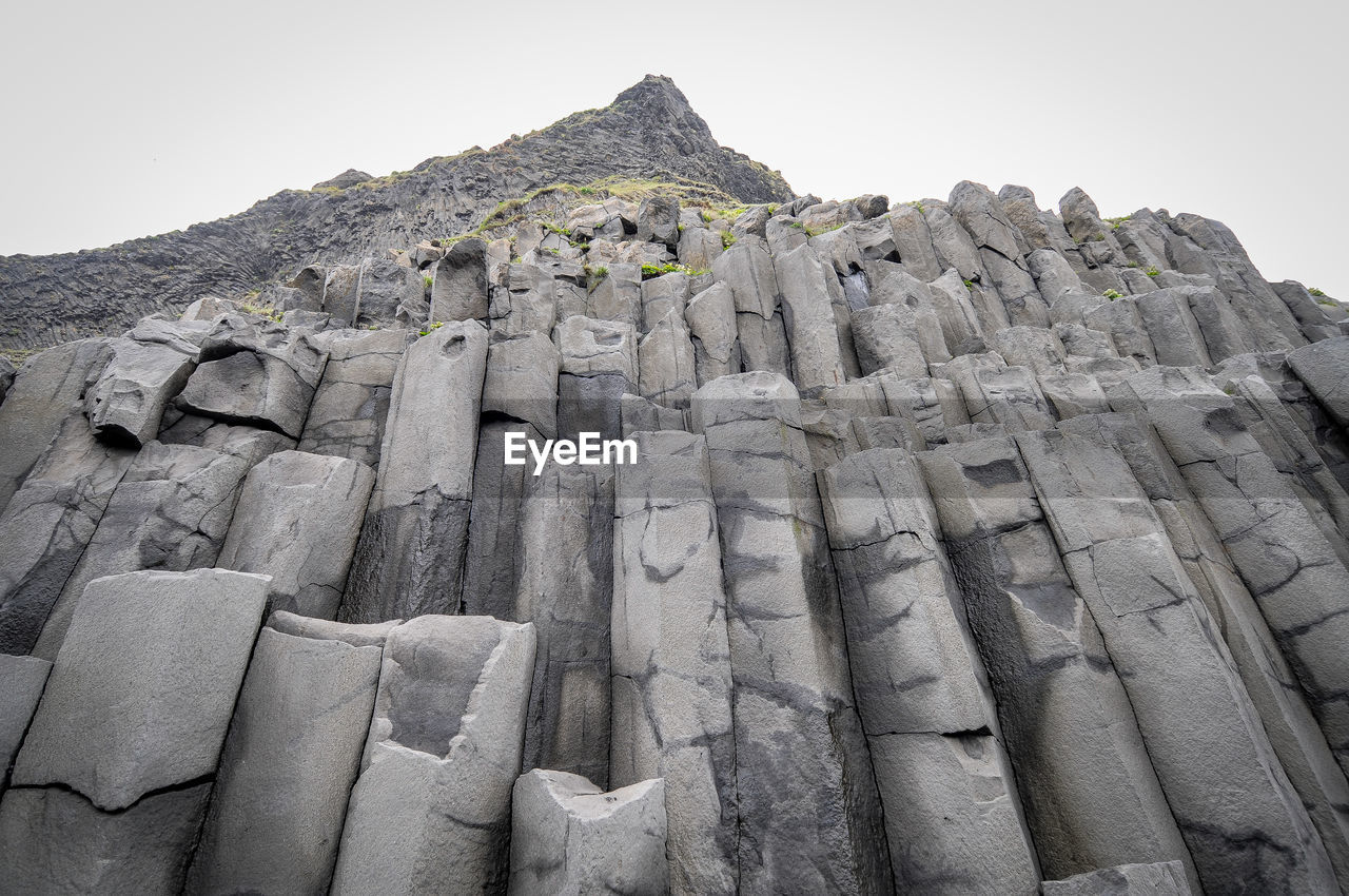 Low angle view of old ruin against sky
