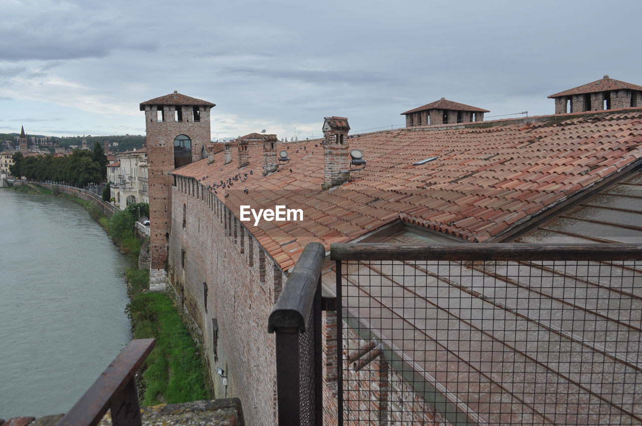 houses in city against sky