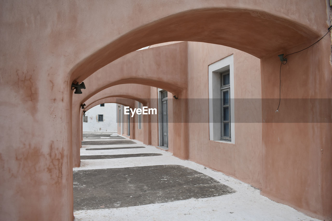 Empty corridor of building