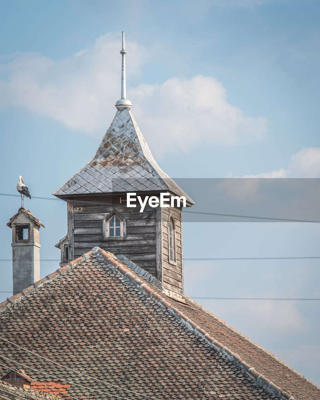 Storck on chimney