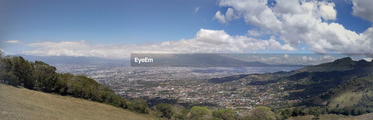 Panoramic view of landscape against sky