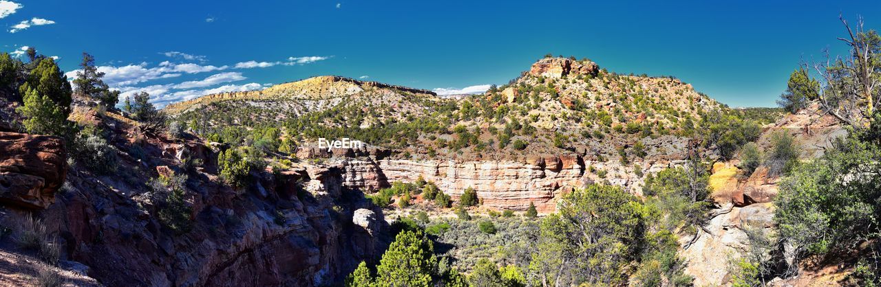 Escalante petrified forest state park views from hiking trail of the surrounding area lake utah