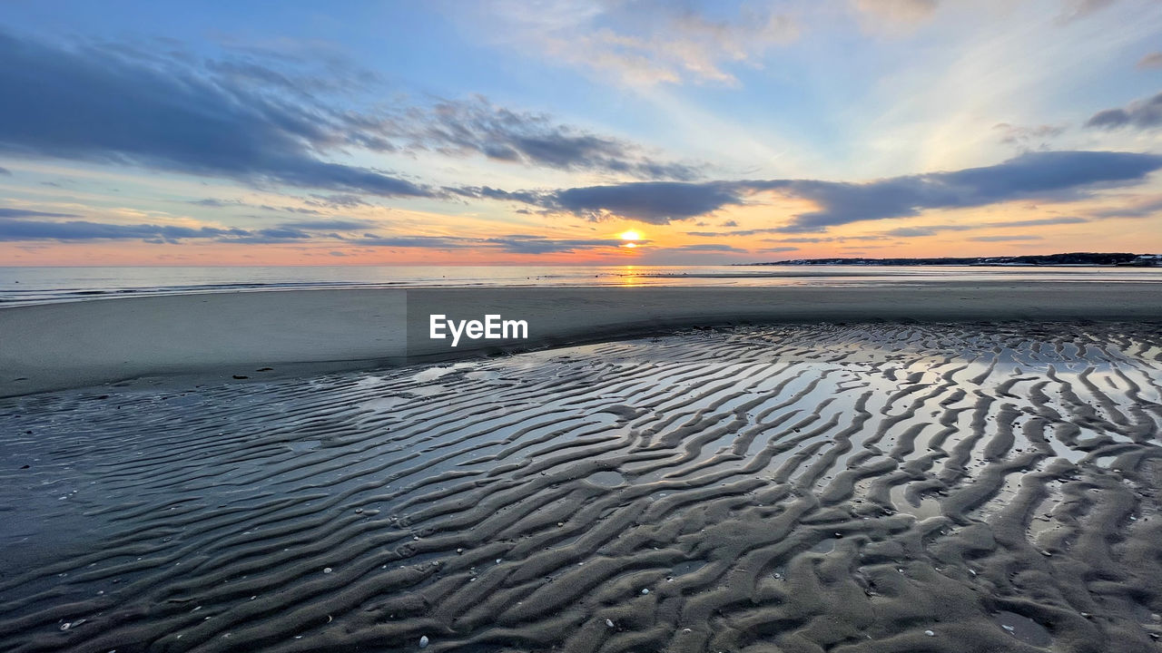 Low tide flats at chatham, cape cod.