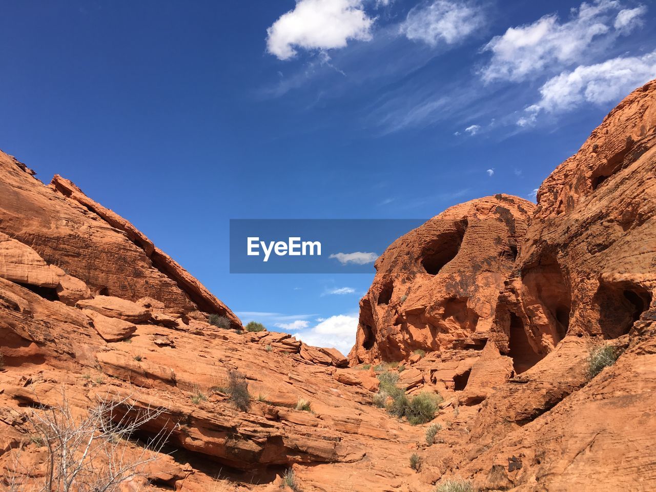 Rock formations against sky