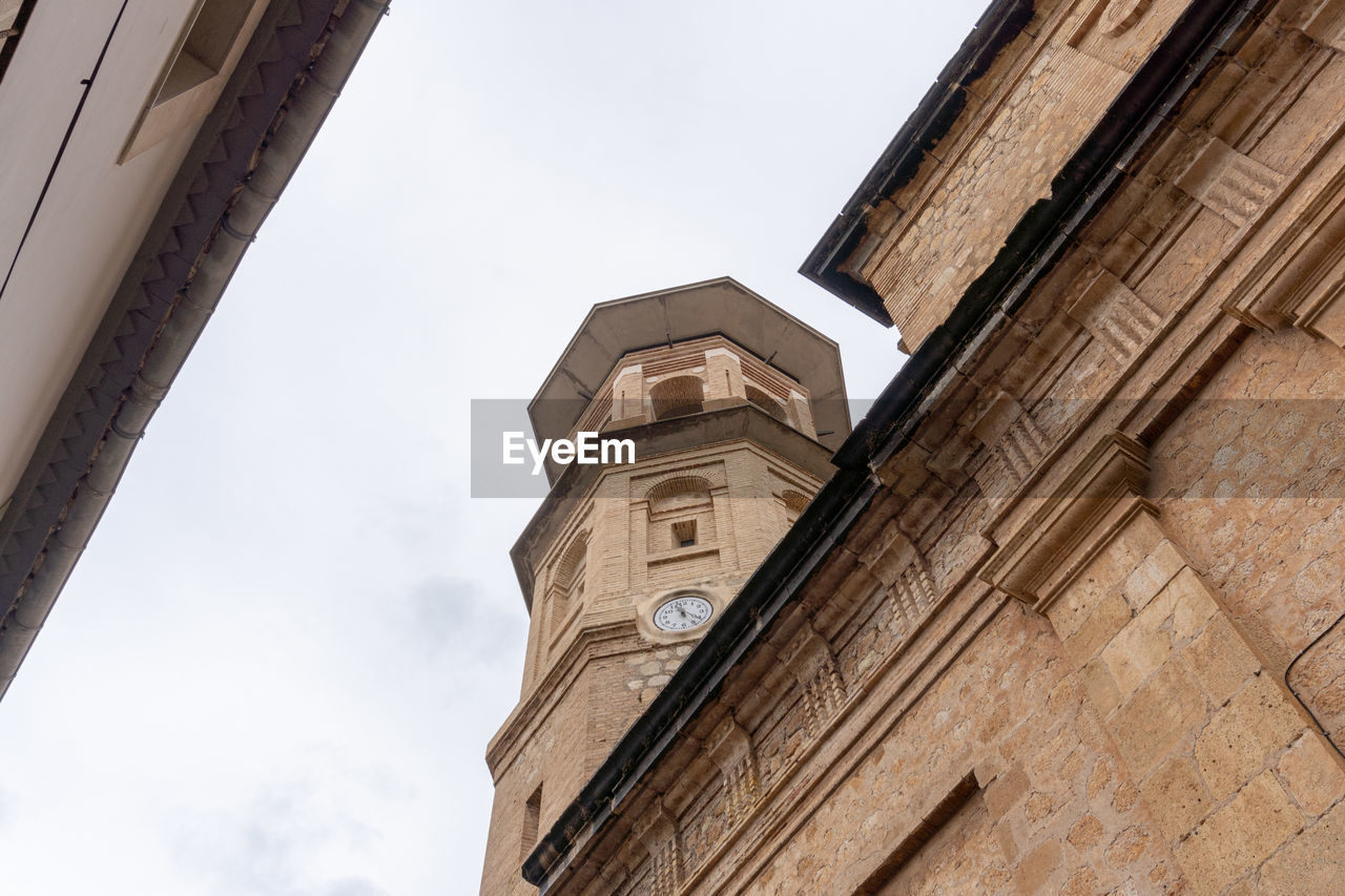 Bell tower of the jalón church , alicante, spain