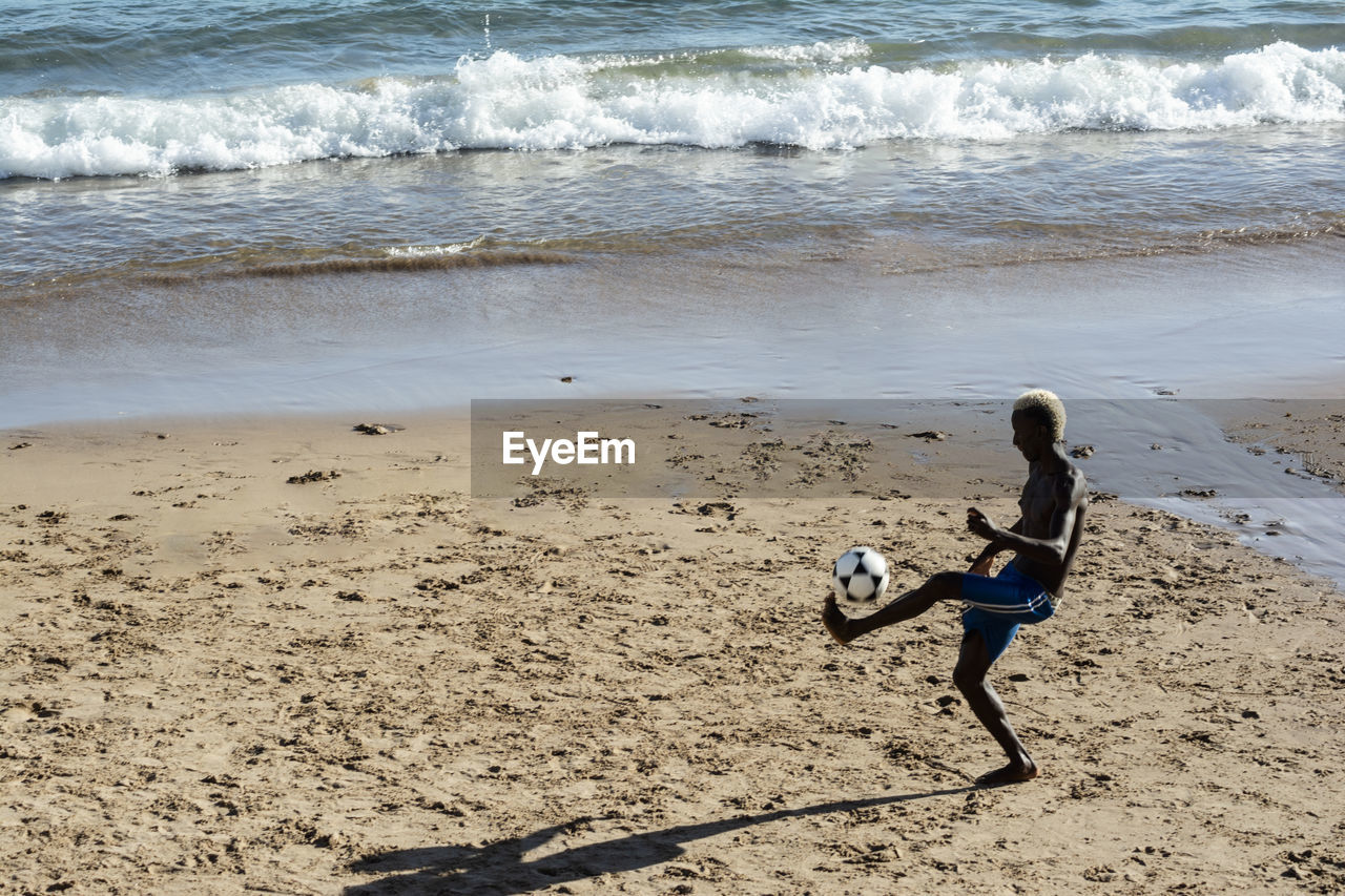 Full length of man on beach