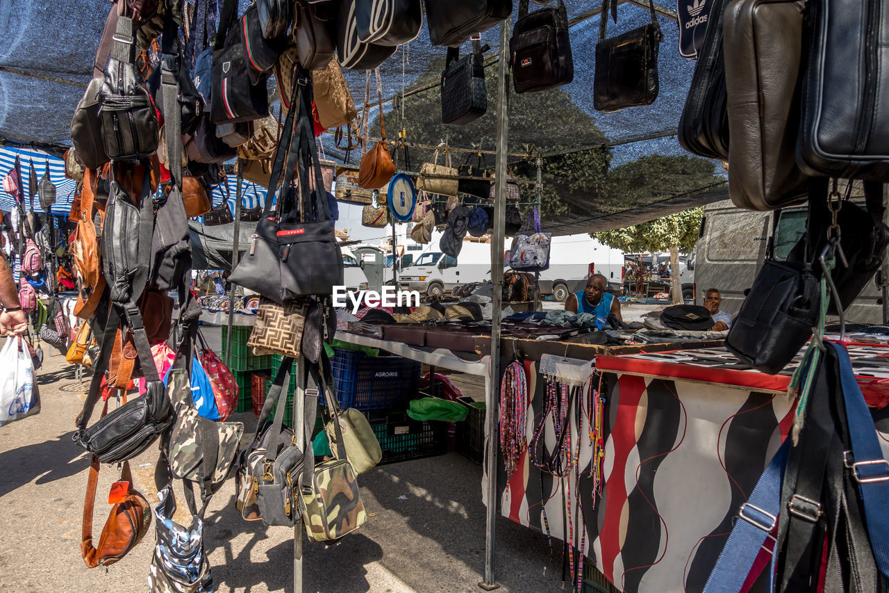 PANORAMIC VIEW OF MARKET STALL