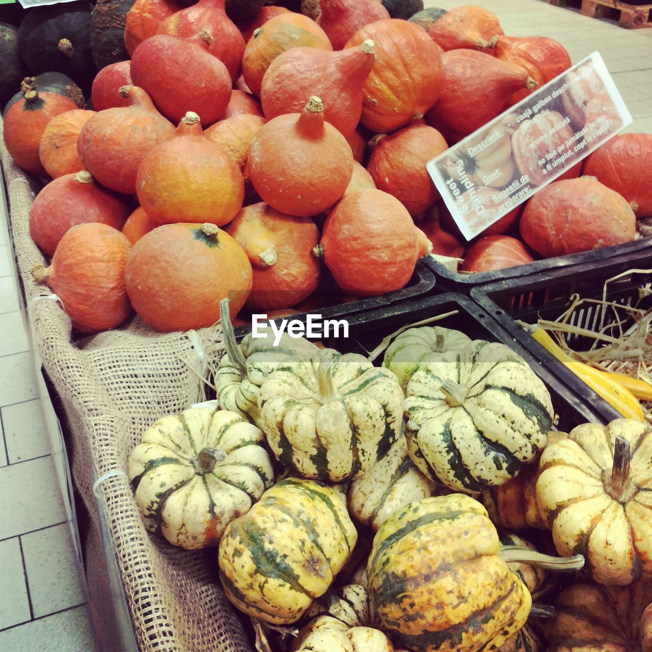 VARIETY OF FOOD FOR SALE AT MARKET STALL