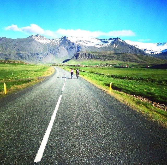 ROAD PASSING THROUGH MOUNTAINS