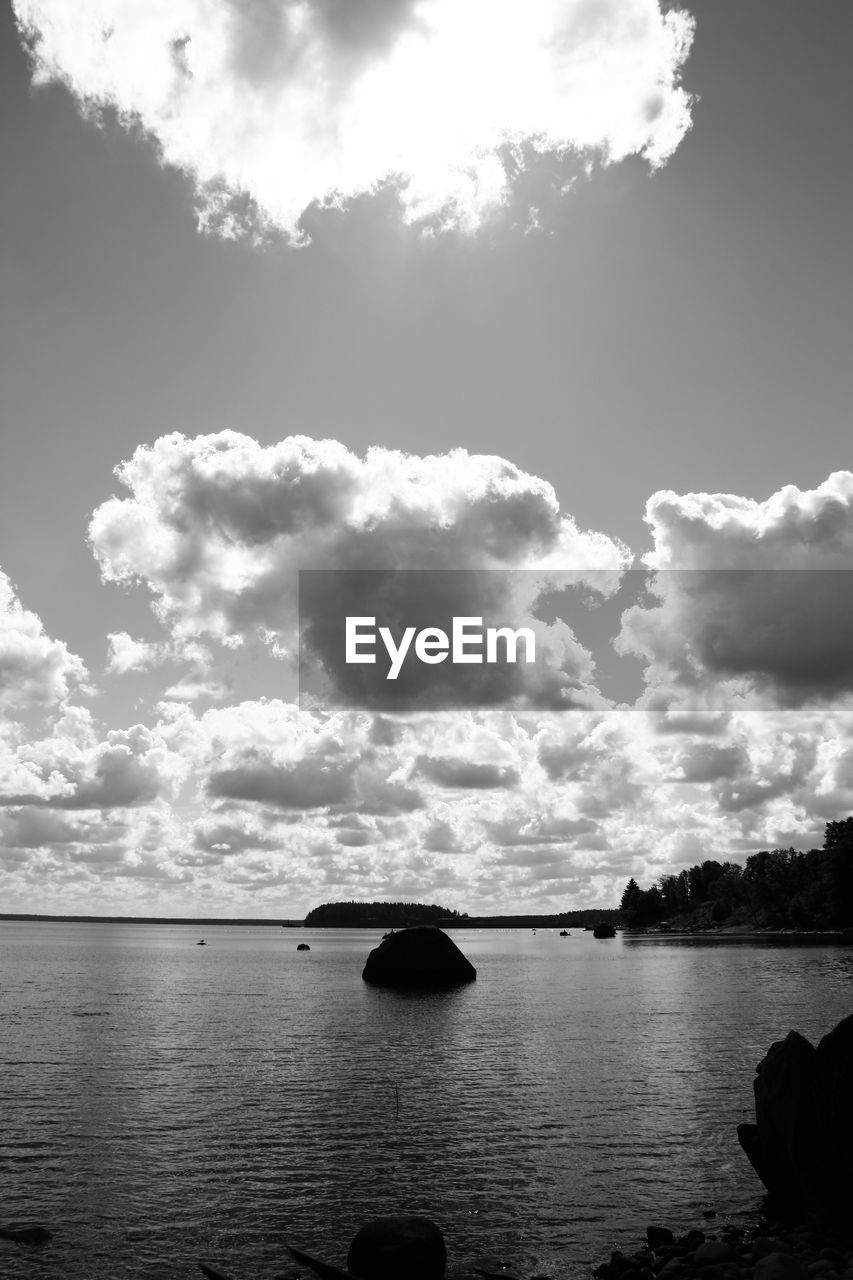 Scenic view of calm sea against sky