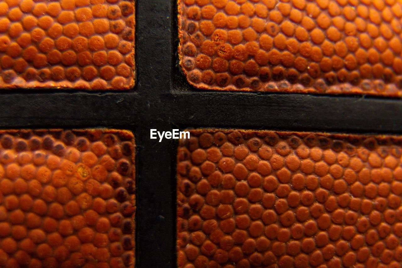 Close up of basketball 