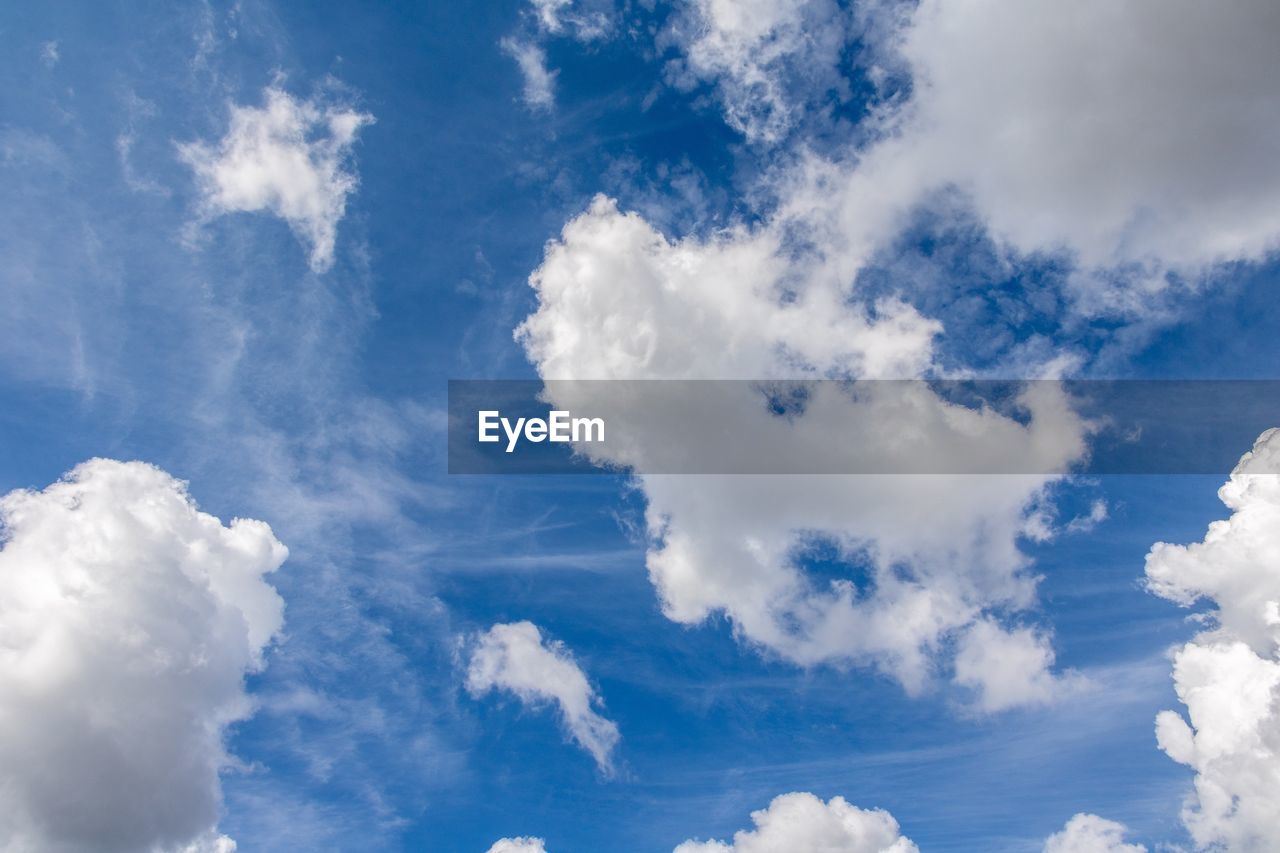 Low angle view of clouds in sky