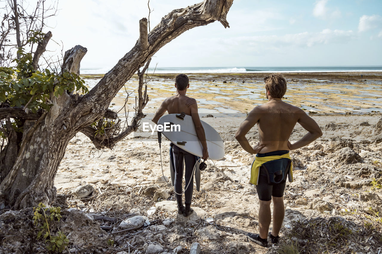 Surfers at the beach