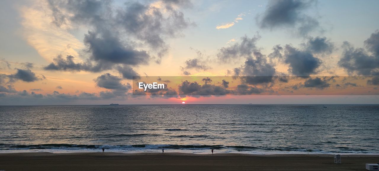 SCENIC VIEW OF SEA DURING SUNSET