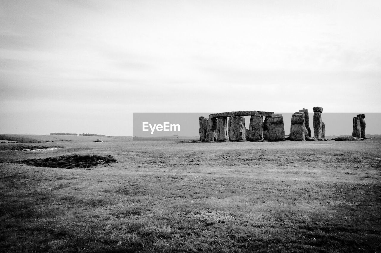 Stonehenge against clear sky