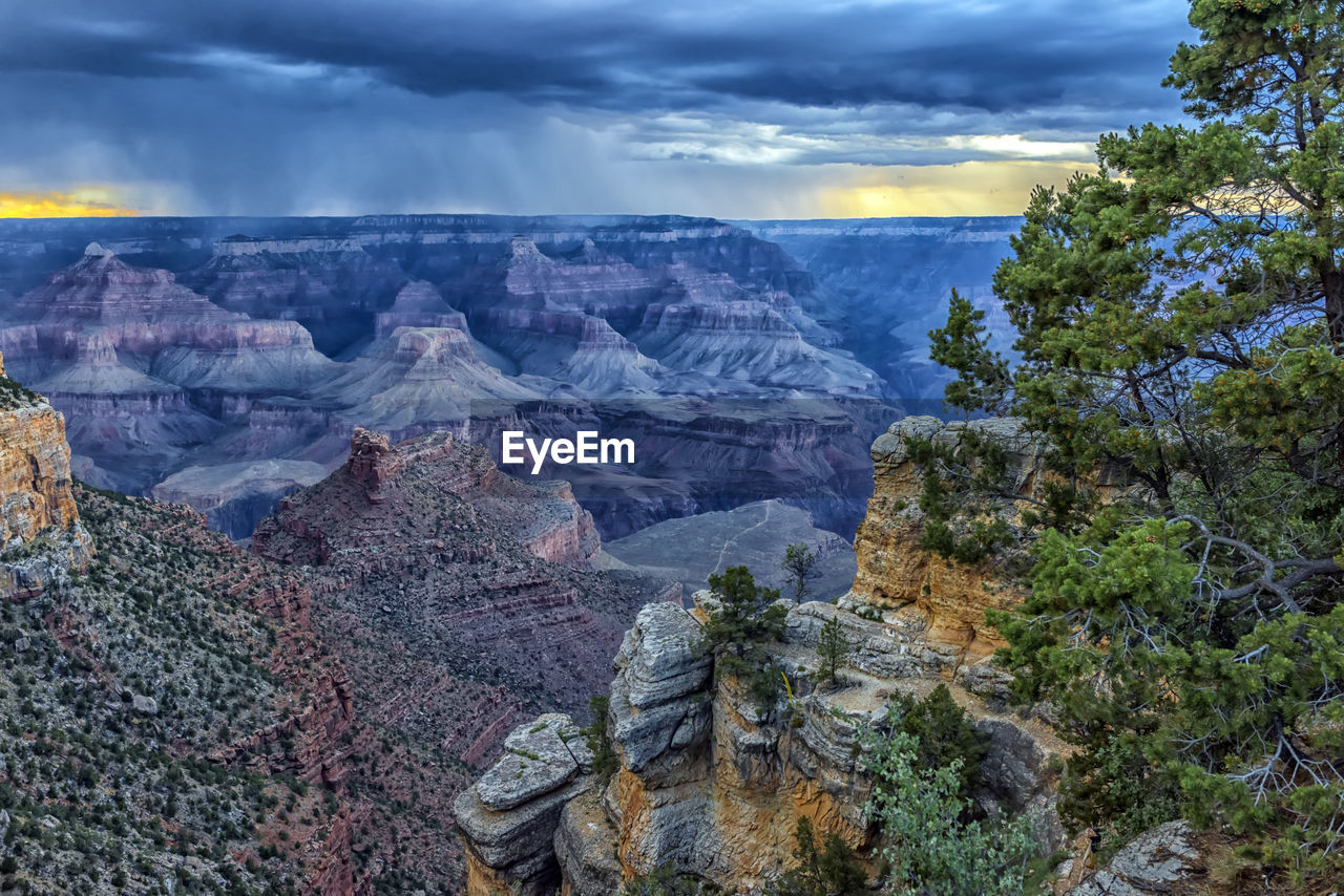 ROCK FORMATIONS AGAINST SKY