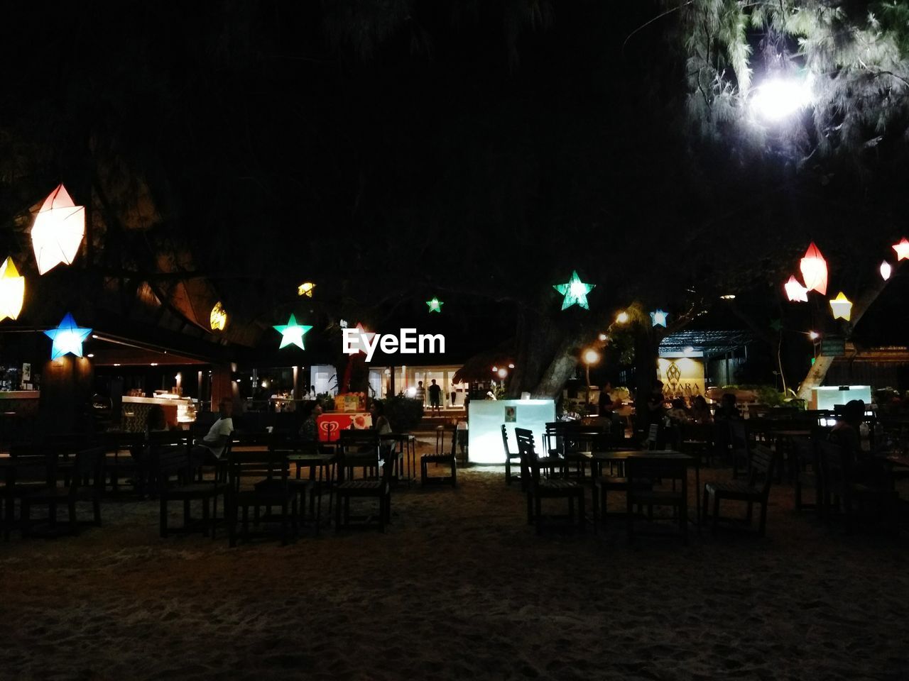 CHAIRS AND TABLES AT RESTAURANT