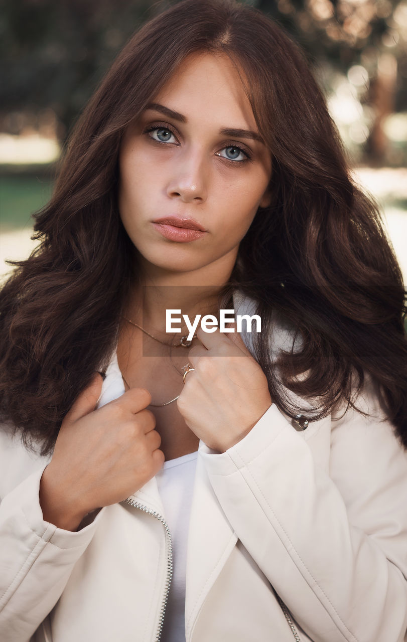 Portrait of beautiful young woman