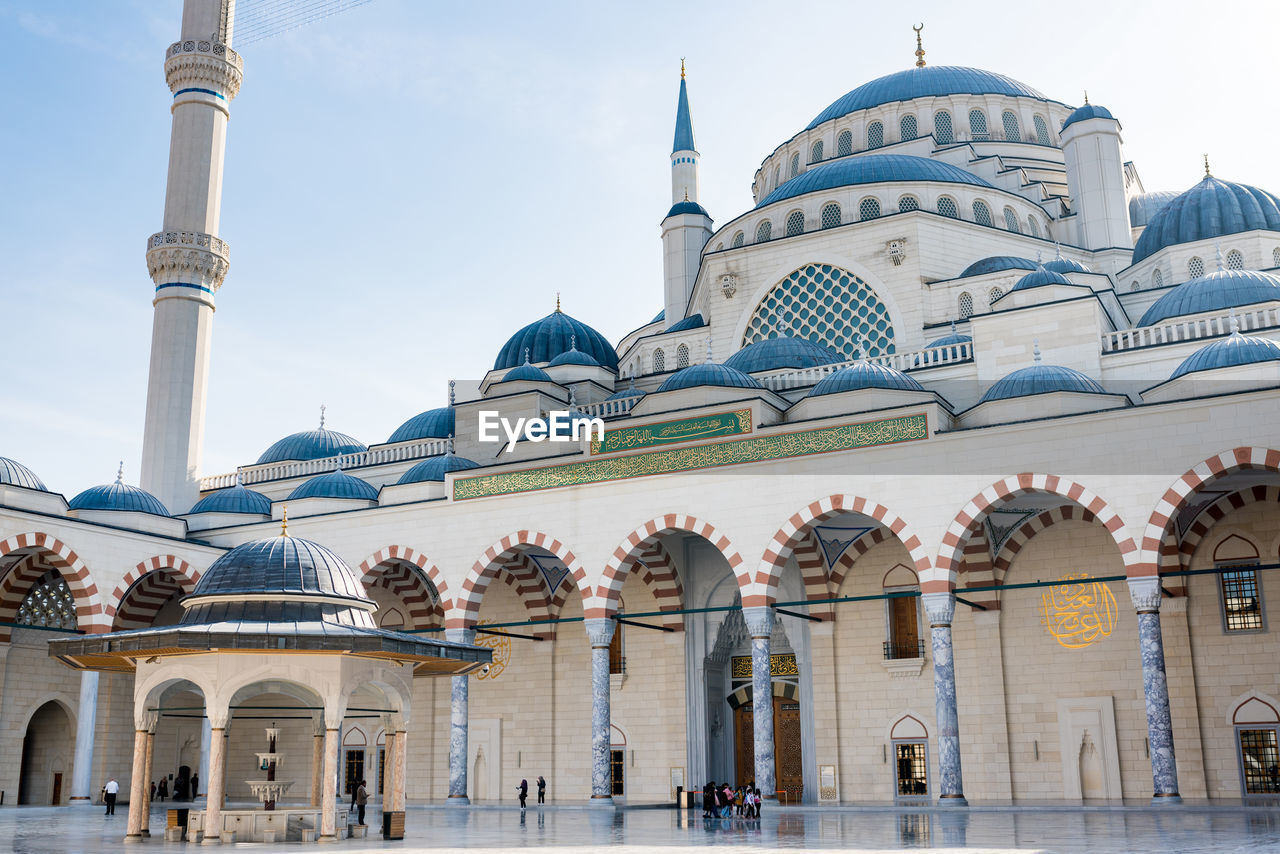 11.06.2021 istanbul, turkey. the camlica mosque in uskudar district of istanbul.  mosque in turkey