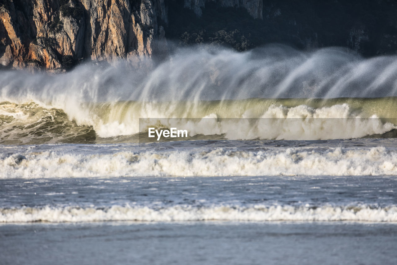 water, motion, wave, sea, wind wave, beauty in nature, coast, shore, water sports, sports, surfing, nature, scenics - nature, land, ocean, power in nature, body of water, outdoors, splashing, environment, beach, day