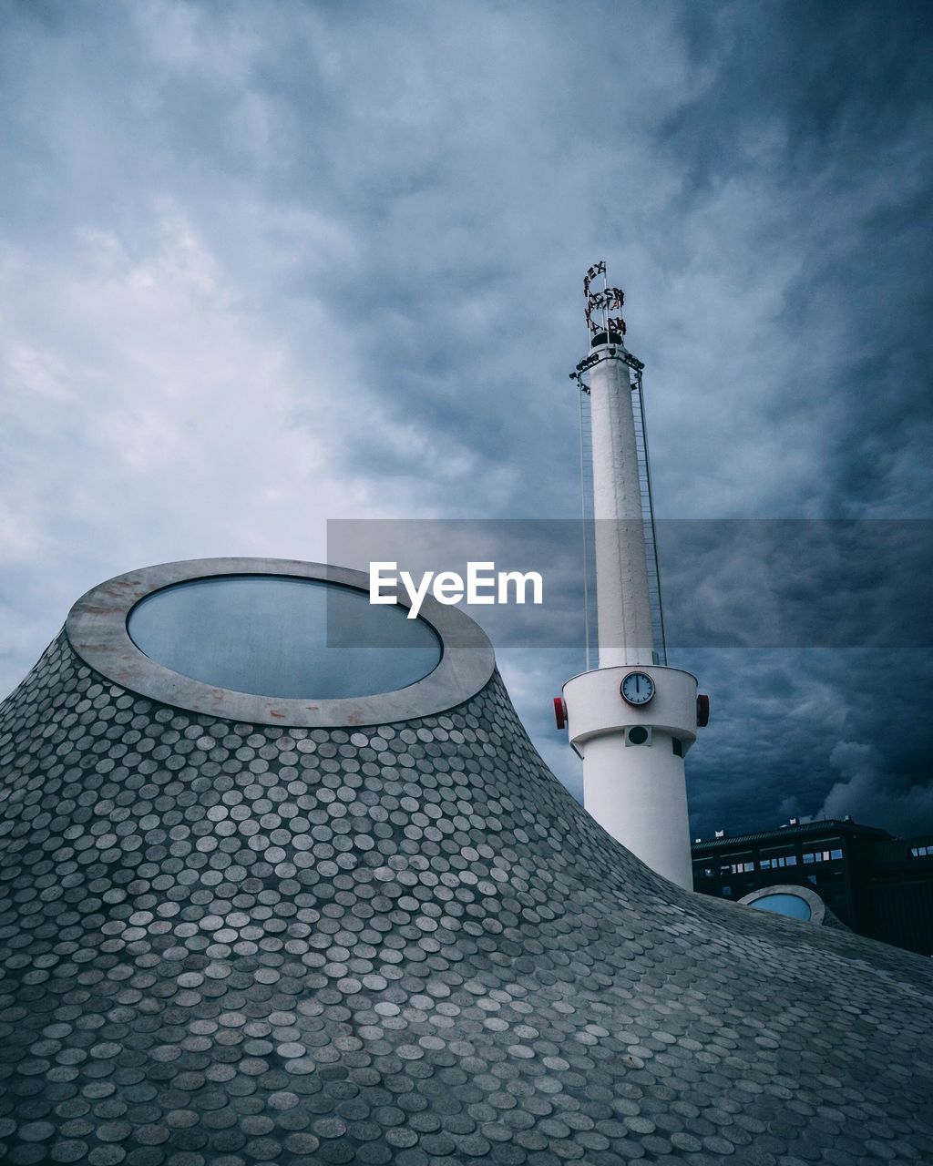 LOW ANGLE VIEW OF SMOKE STACK AGAINST SKY