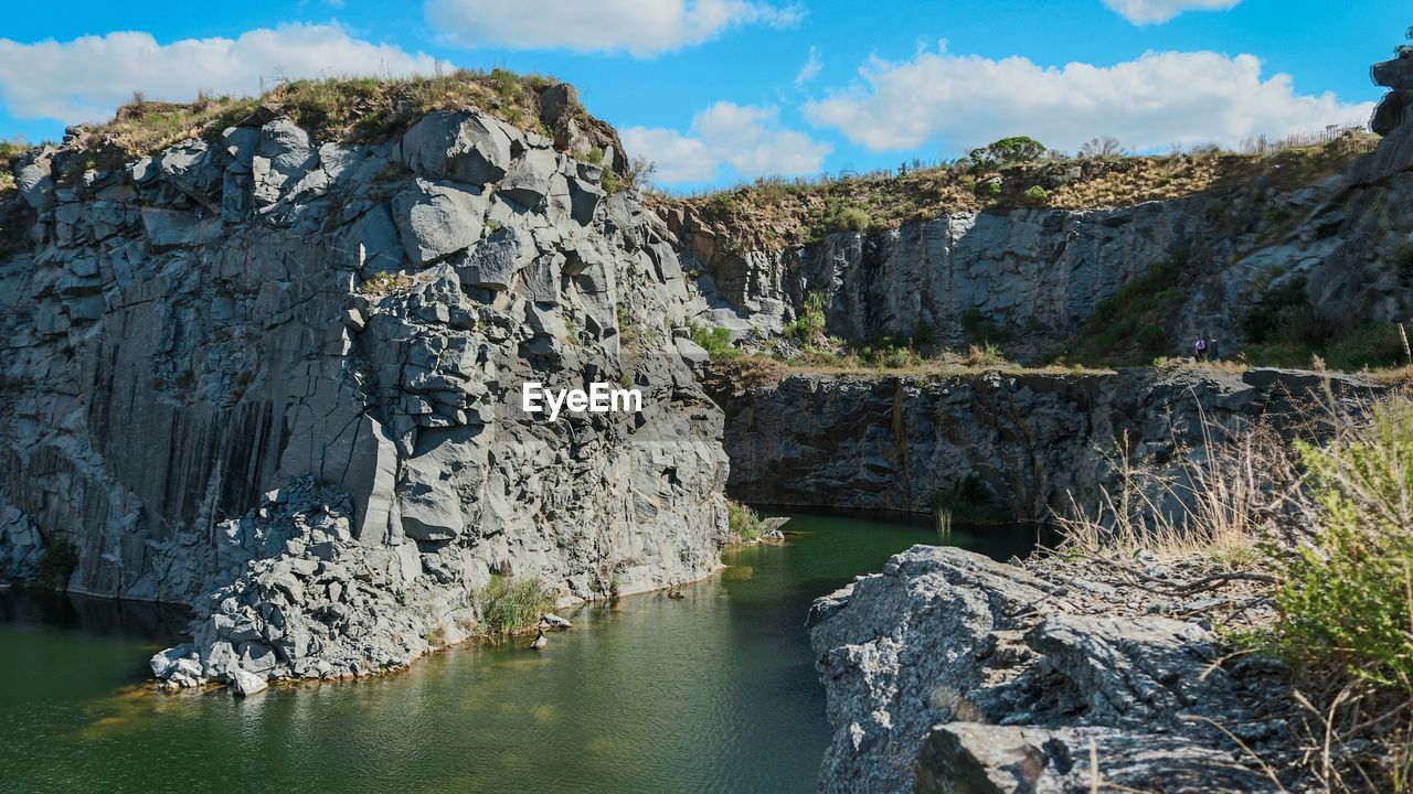 Scenic view of mountain against sky