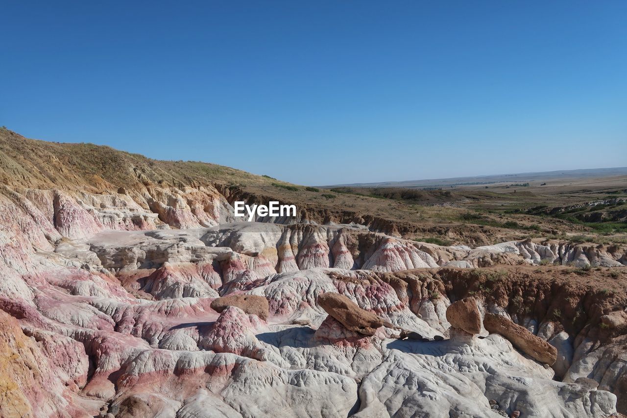 PANORAMIC VIEW OF ROCK FORMATIONS AGAINST SKY