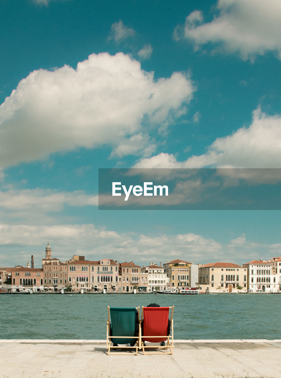 Scenic view of sea against sky.  one day  in venice 