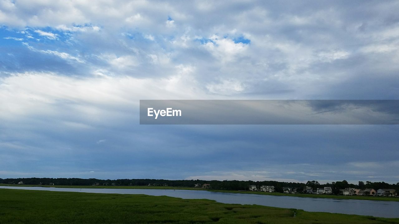 SCENIC VIEW OF GREEN FIELD AGAINST SKY