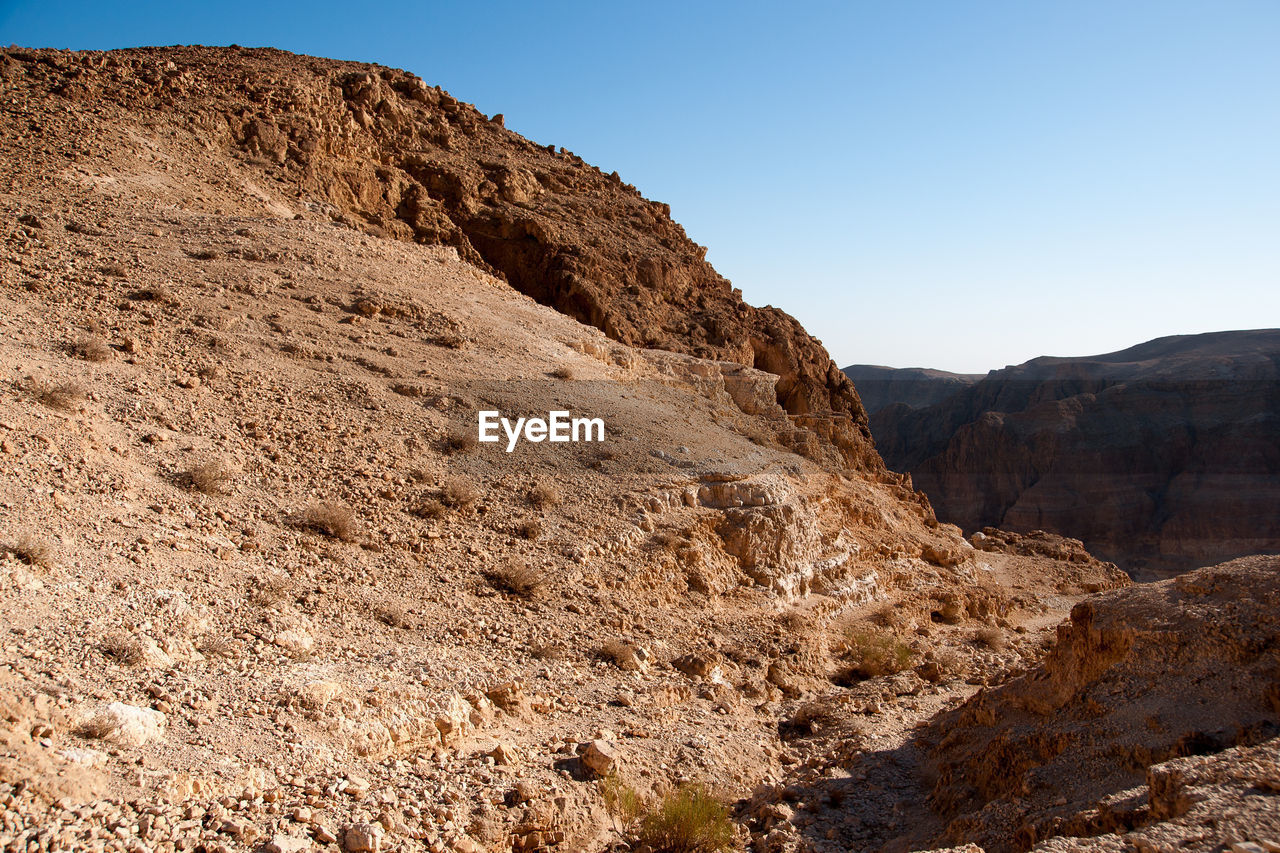 ROCK FORMATIONS ON LANDSCAPE AGAINST SKY