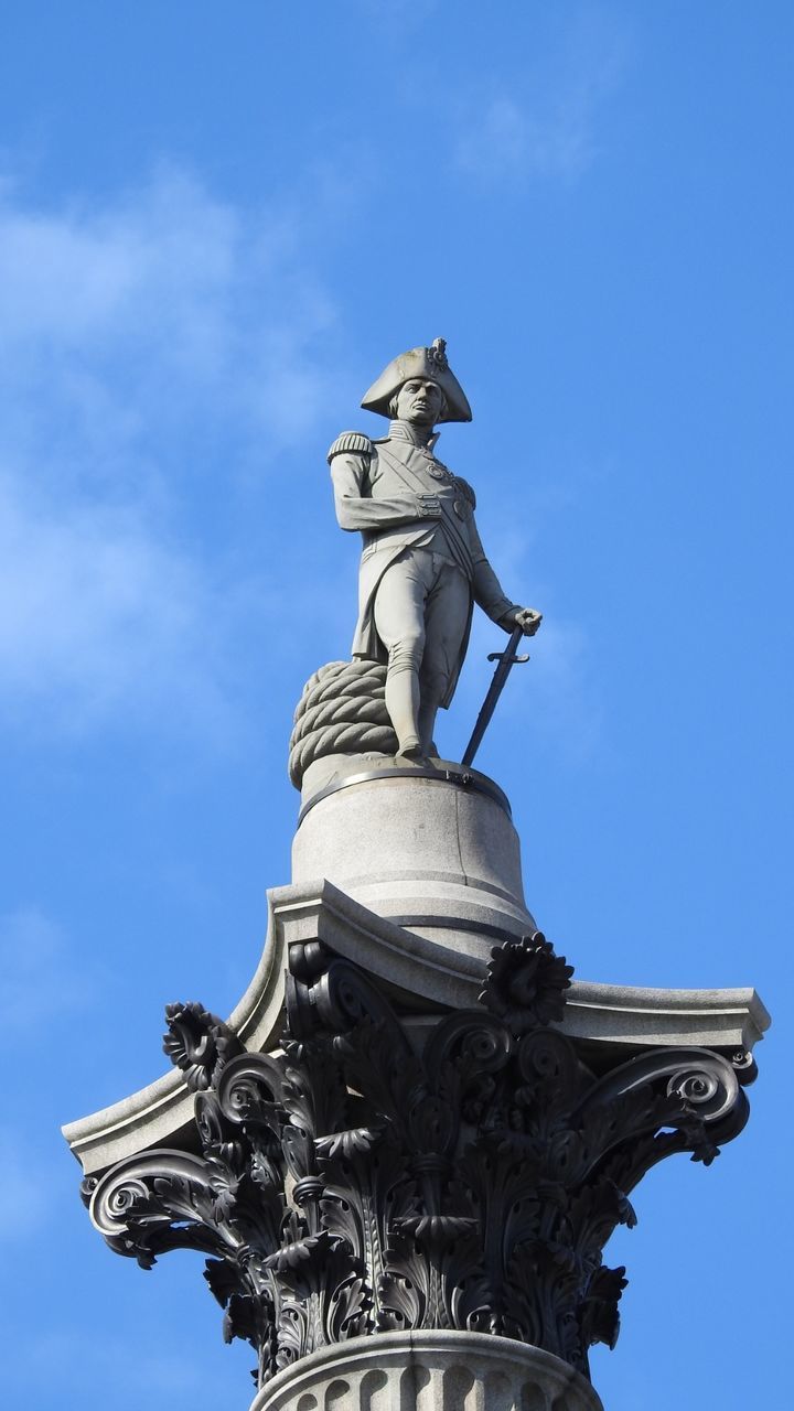 LOW ANGLE VIEW OF STATUE AGAINST SKY