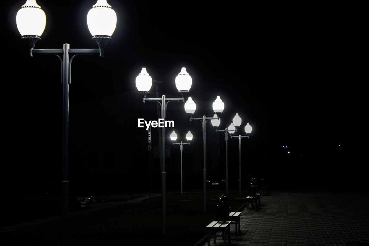 VIEW OF ILLUMINATED BUILDING