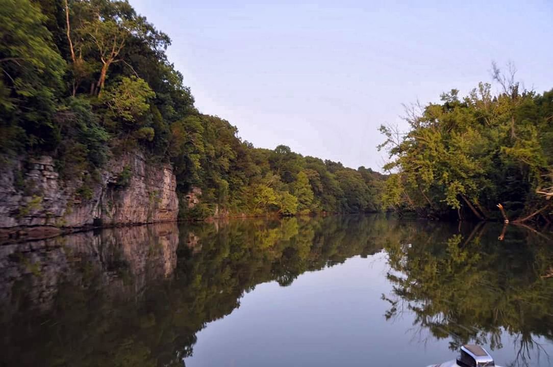 SCENIC VIEW OF CALM LAKE