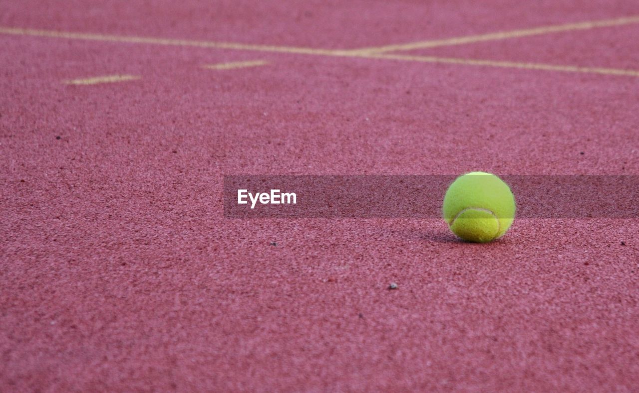 Tennis ball at court