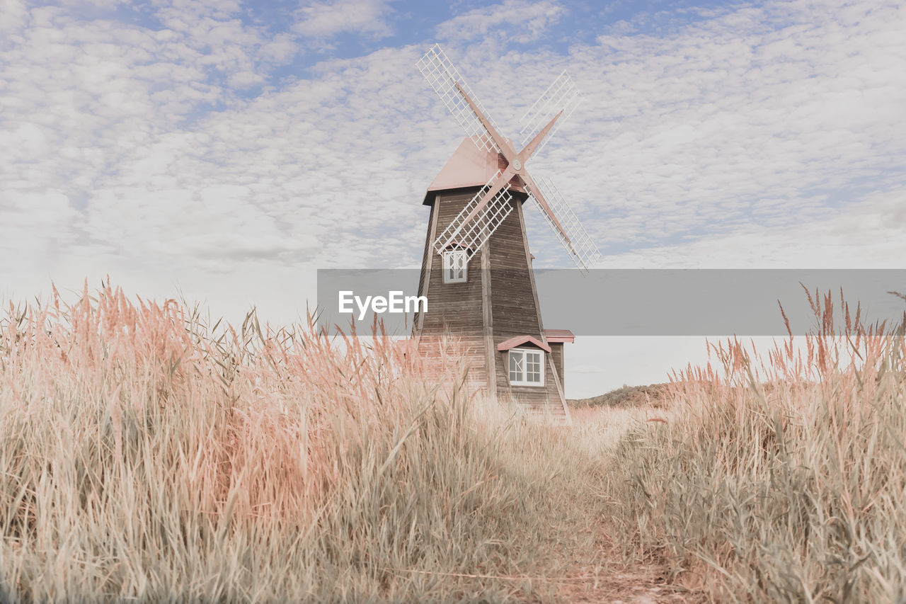 TRADITIONAL WINDMILL ON FIELD