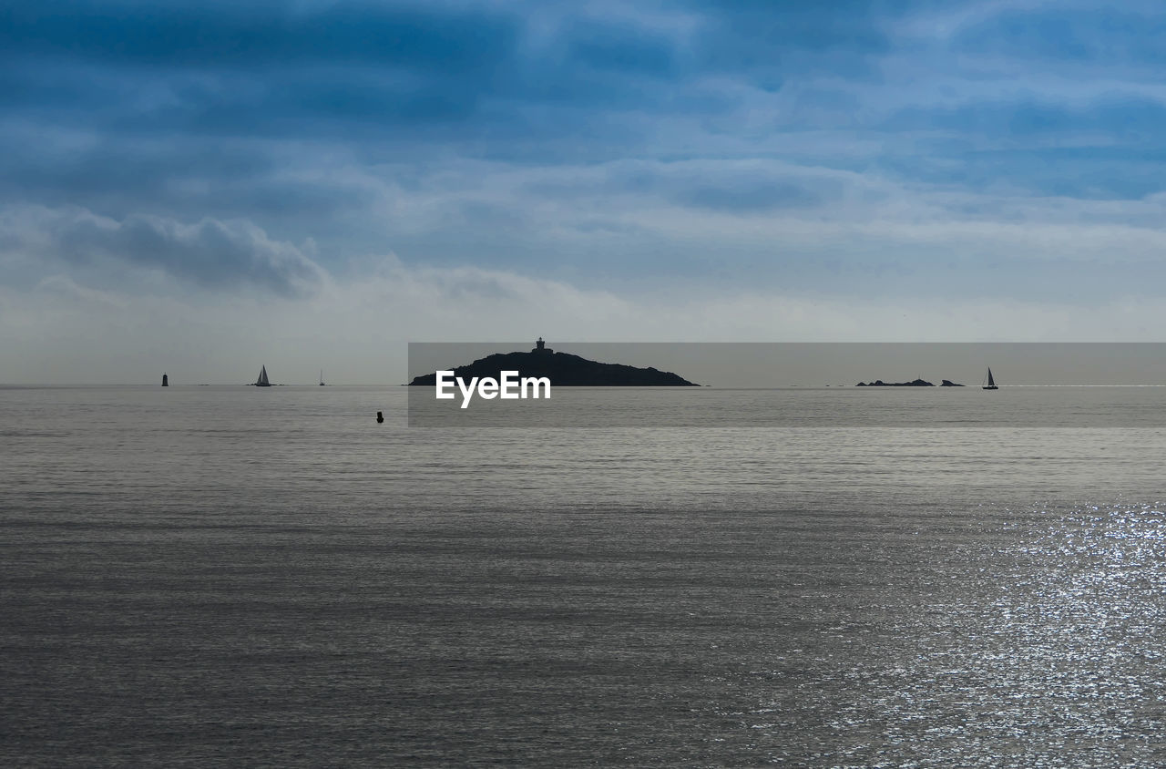 Scenic view of sea against sky
